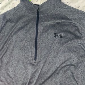 Grey Under Armor Quarter Zip 1/4 zip
